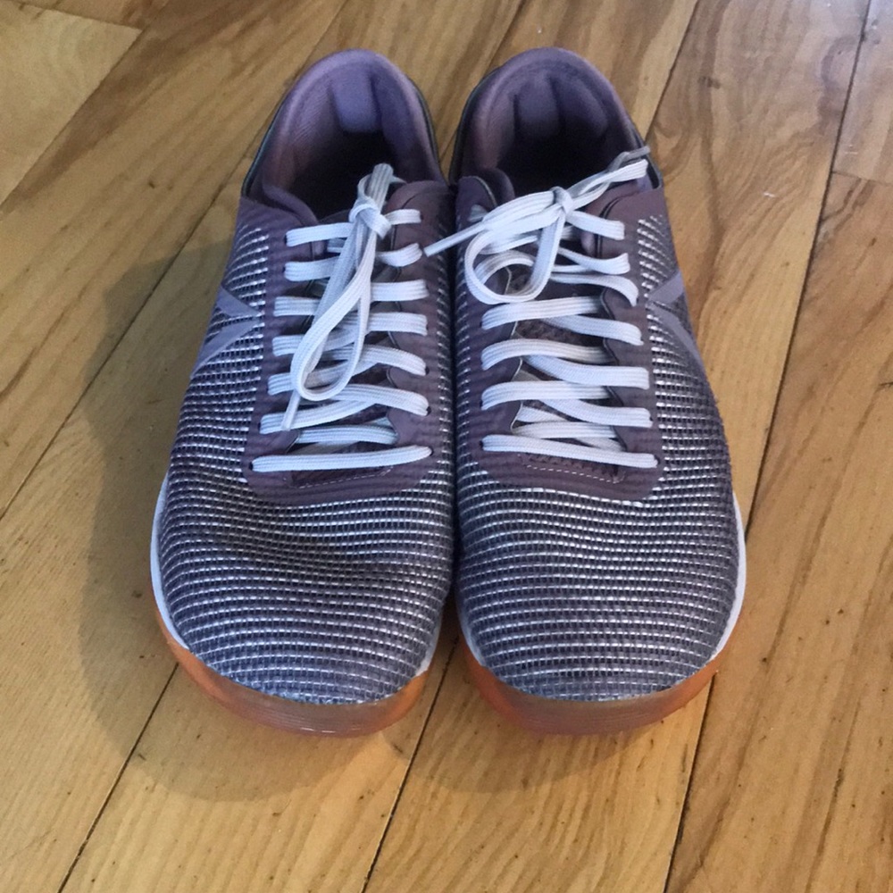 Reebok cross fit purple sneakers.